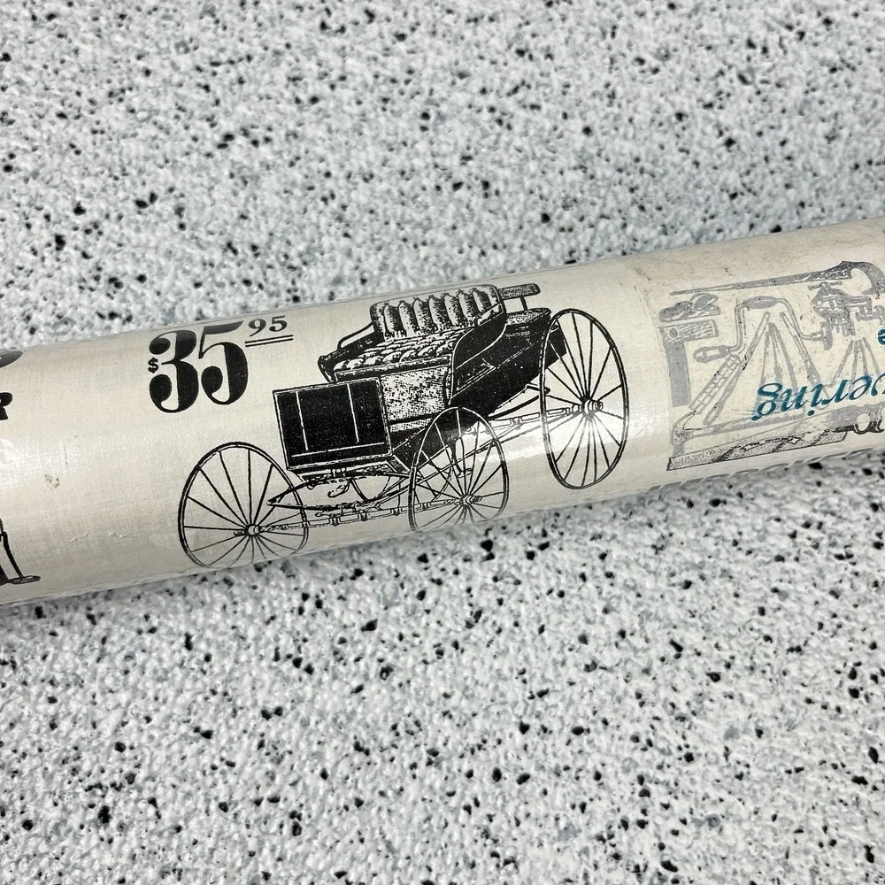Vintage Thomas Industries Wallpaper Advertisement‎ Print Black White 20.5